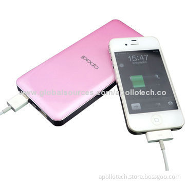 12,000mAh Mobile Chargers with 5V/1A Input, 5V/2A Output, 6-7 Hours Charging Time, 155*74*15mm, 220g